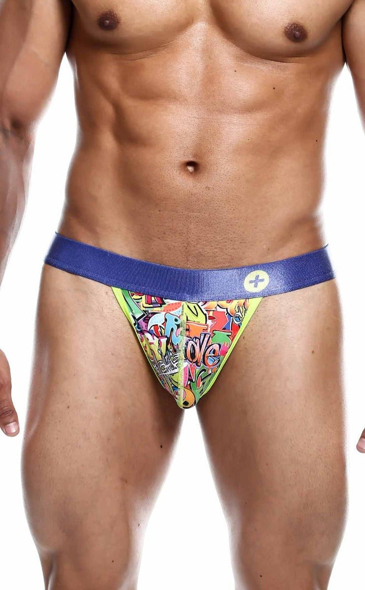 MaleBasics Hipster Thong for Men – Low Rise Seamless Pouch Underwear with Fun Comic Prints