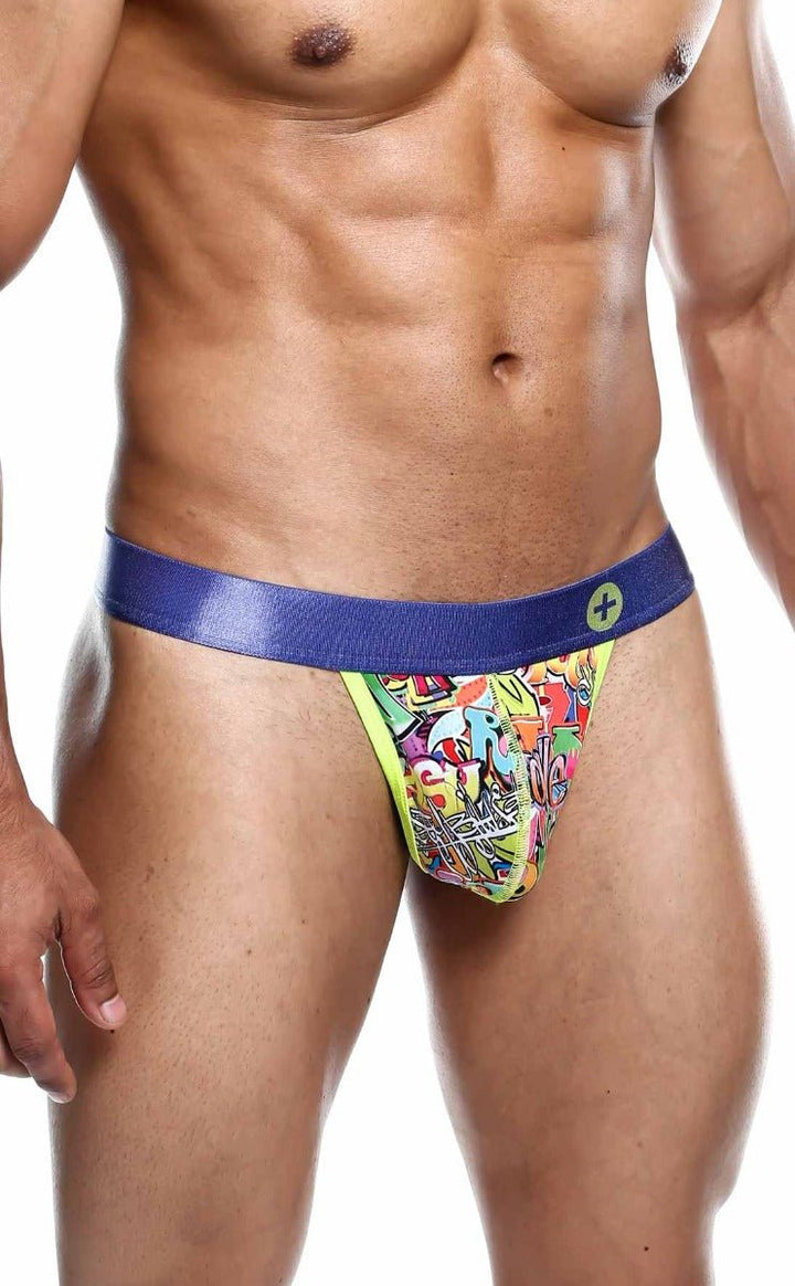 MaleBasics Hipster Thong for Men – Low Rise Seamless Pouch Underwear with Fun Comic Prints