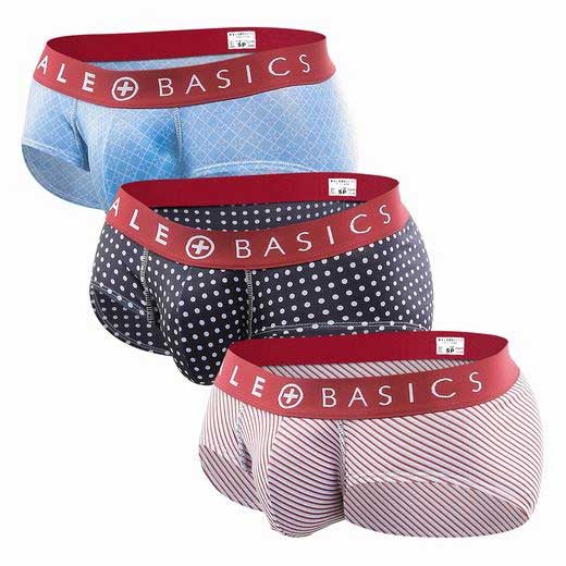 MaleBasics Men's Brief 3-Pack – Premium Cotton Stretch Briefs with Supportive Front Pouch