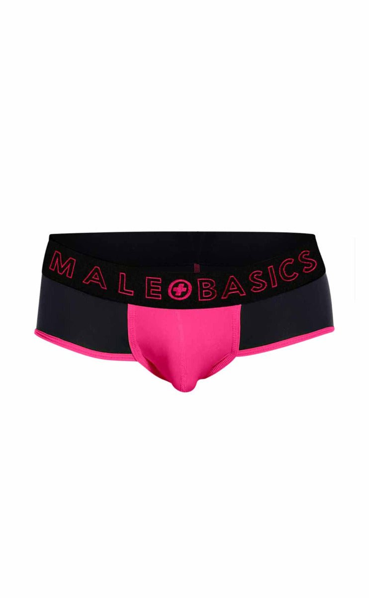 MaleBasics Neon Brief – Modern Contrast Pouch Brief with Moisture-Wicking Fabric