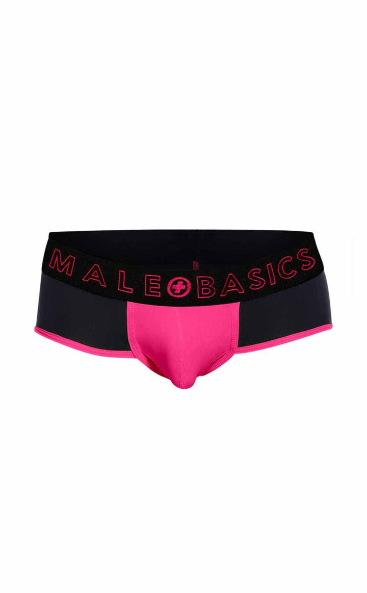 MaleBasics Neon Brief – Modern Contrast Pouch Brief with Moisture-Wicking Fabric