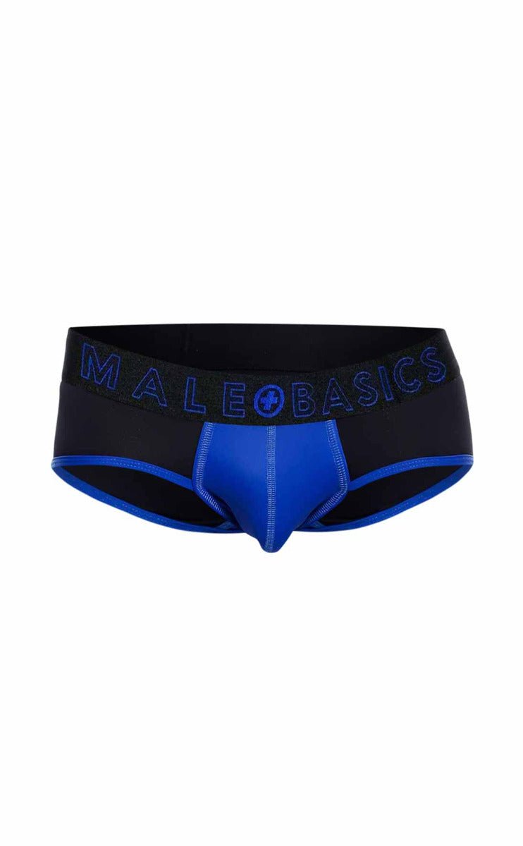 MaleBasics Neon Brief – Modern Contrast Pouch Brief with Moisture-Wicking Fabric