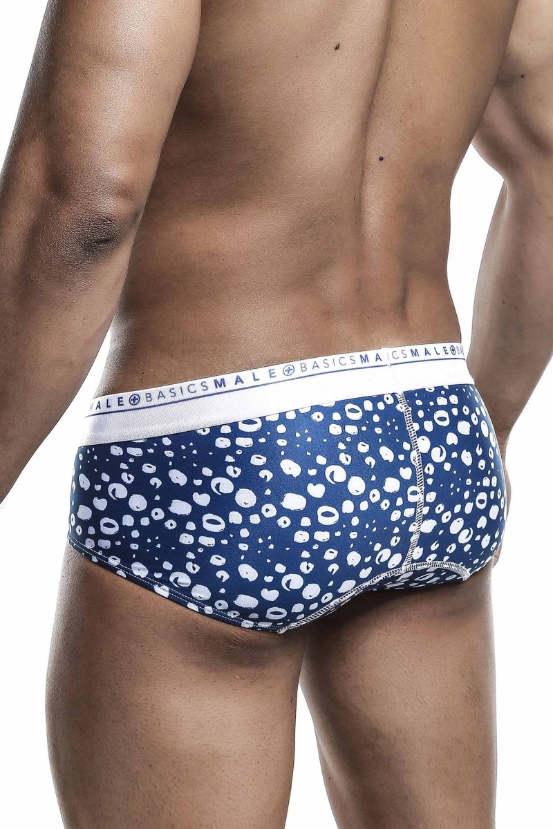 Malebasics Hipster Briefs for Men - Paros Print Low Rise Underwear