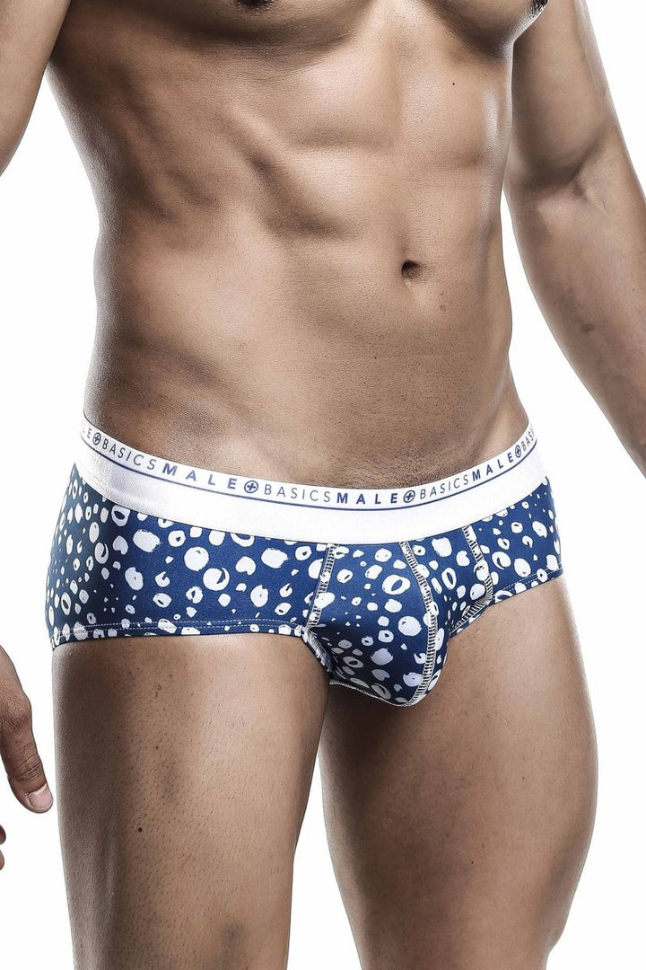 Malebasics Hipster Briefs for Men - Paros Print Low Rise Underwear
