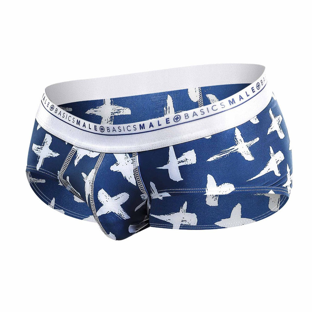 MaleBasics Men's Titanium Pocket Boxer Brief – Navy Blue Supportive Inner-Pouch Underwear