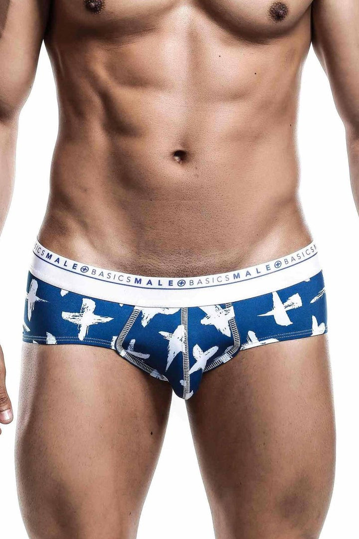 MaleBasics Men's Titanium Pocket Boxer Brief – Navy Blue Supportive Inner-Pouch Underwear