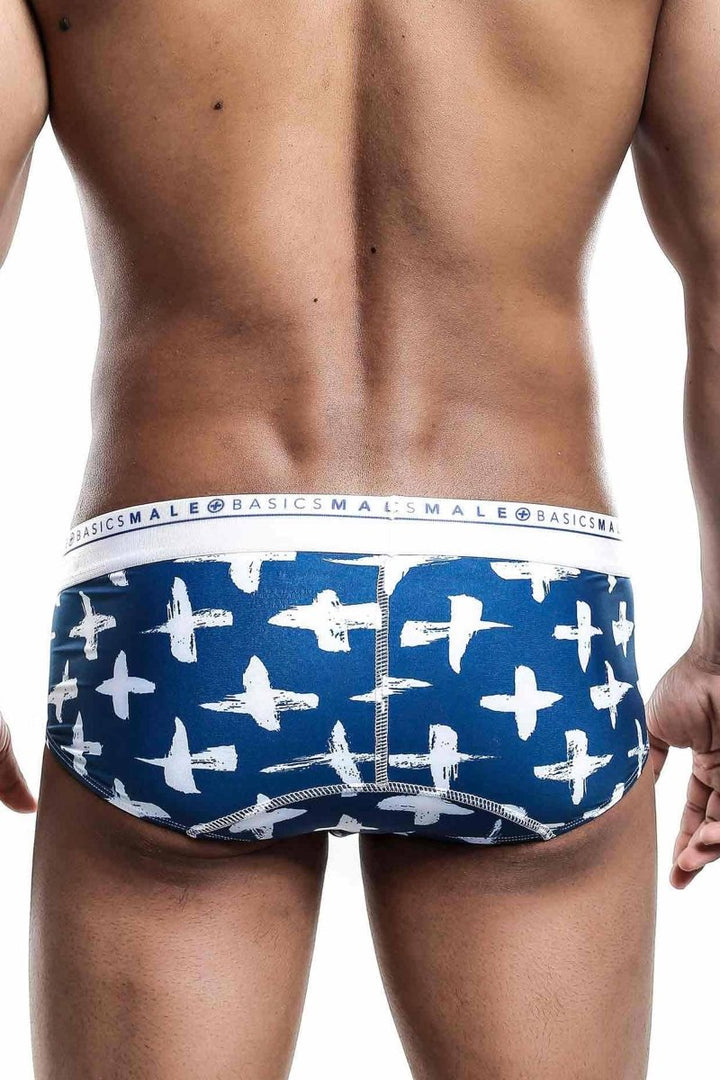 MaleBasics Men's Titanium Pocket Boxer Brief – Navy Blue Supportive Inner-Pouch Underwear