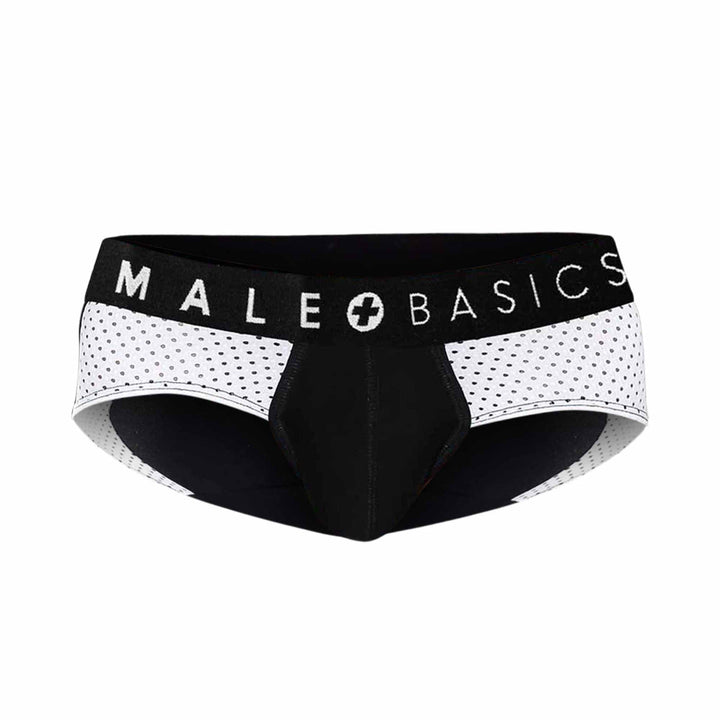 MaleBasics Men’s Spot Brief - Black Mesh Performance Underwear