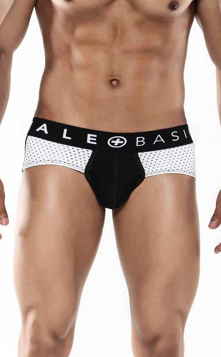 MaleBasics Men’s Spot Brief - Black Mesh Performance Underwear