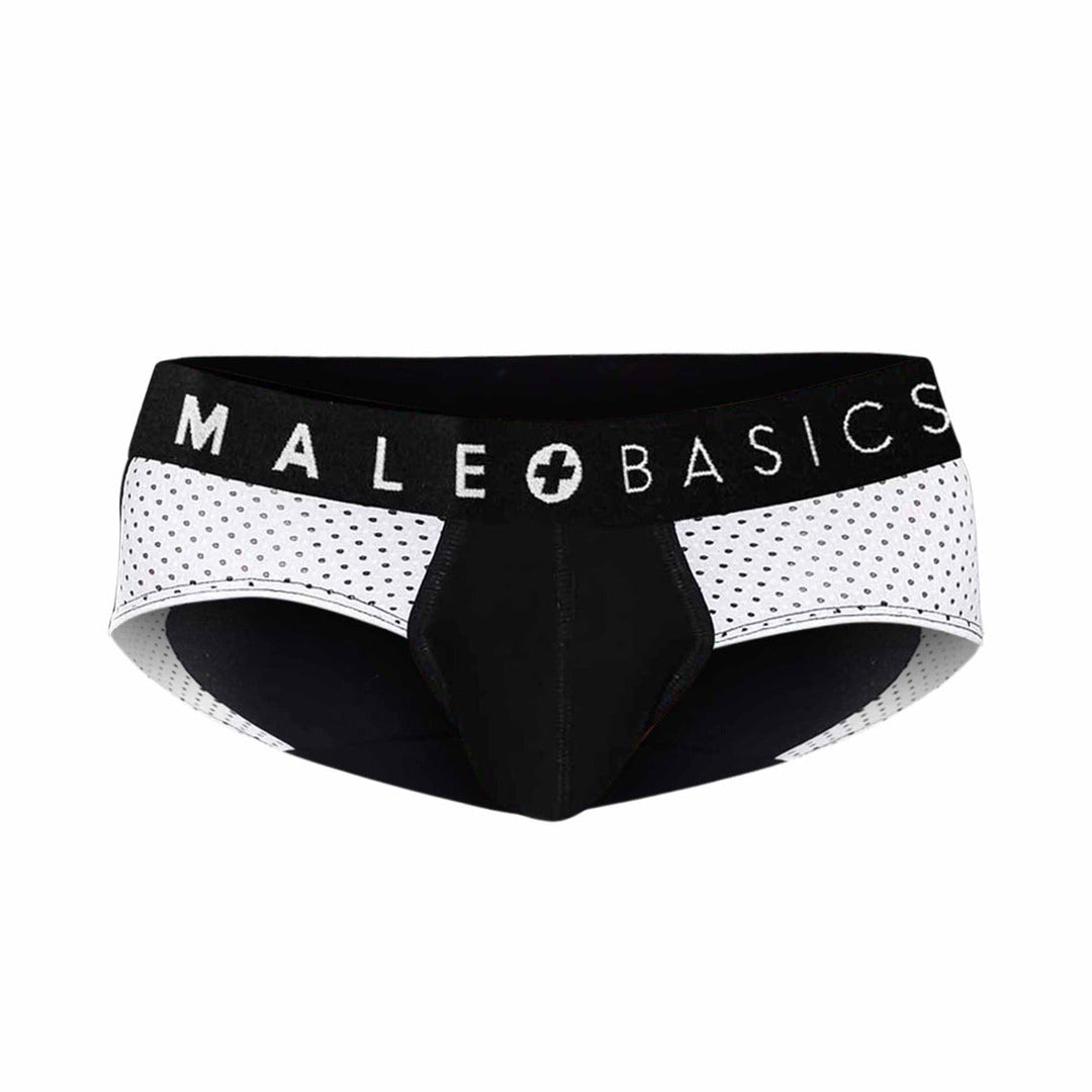 MaleBasics Men’s Spot Brief - Black Mesh Performance Underwear
