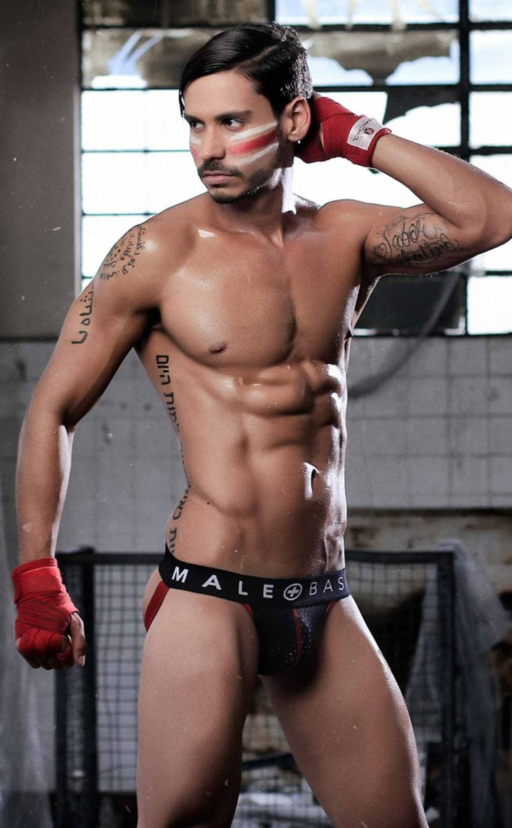 MaleBasics Spot Mesh Athletic Jockstrap - Breathable Performance Support