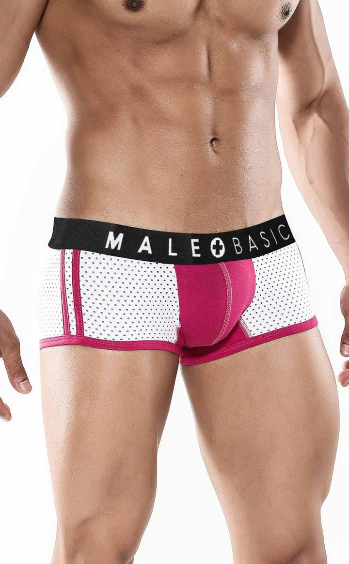 MaleBasics Spot New Sexier Trunk – Bold Pink Athletic Fit Men's Underwear