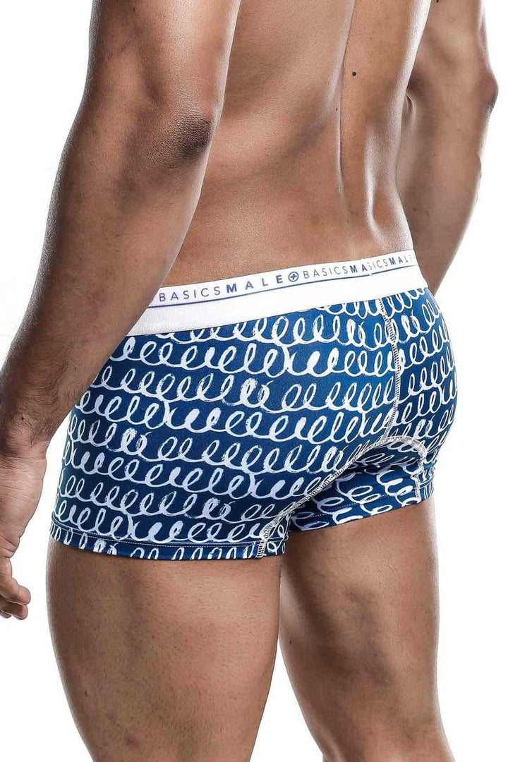 MaleBasics Crete Edition Hipster Trunks - Mediterranean Mosaic Print Underwear
