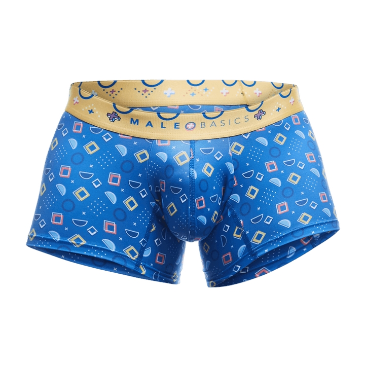 MaleBasics Men's Hipster Trunk Spectrum – Retro Low-Rise Stretch Underwear
