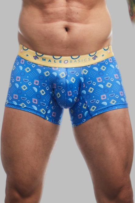 MaleBasics Men's Hipster Trunk Spectrum – Retro Low-Rise Stretch Underwear