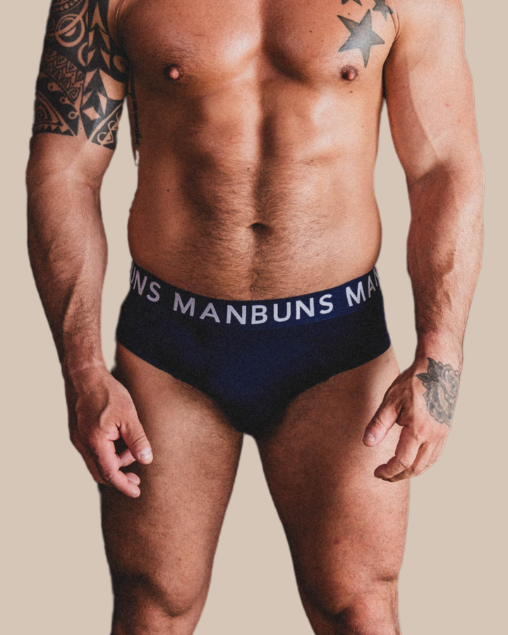 Manbuns Midnight Navy Brief | Men's Micro Modal Brief Underwear
