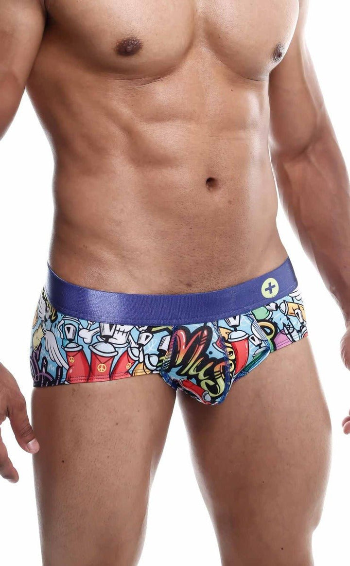 MaleBasics Hipster Brief Comics – Low-Rise Mid-Thigh Men’s Designer Underwear