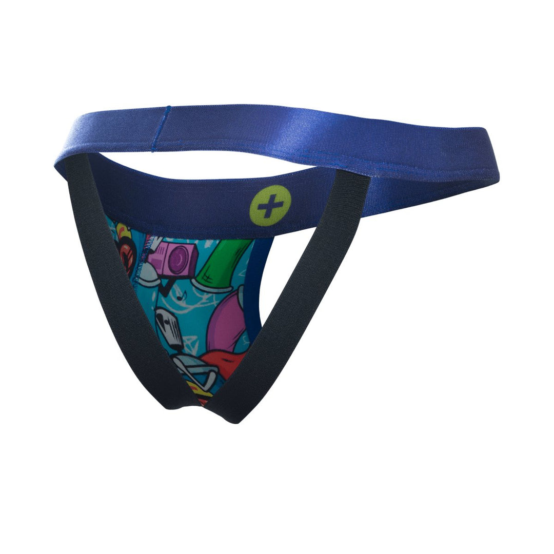 MaleBasics Hipster Jockstrap Comics – Low-Cut Microfiber Men's Athletic Supporter