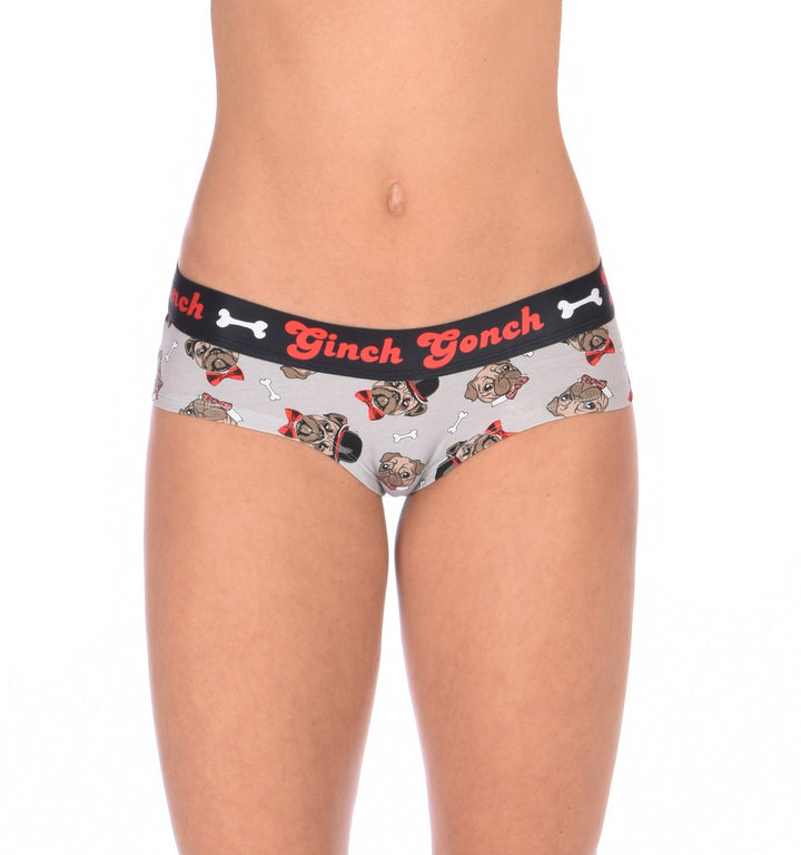 Ginch Gonch Women's Pug Life Gogo Briefs