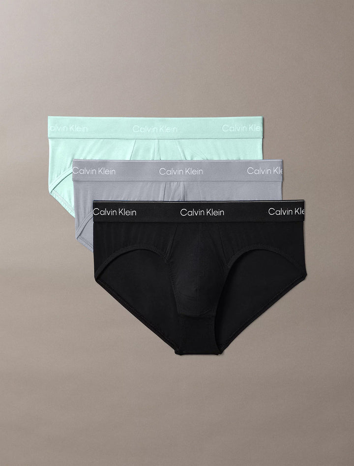 Calvin Klein Men's Icon Cotton Stretch 3-Pack Hip Briefs