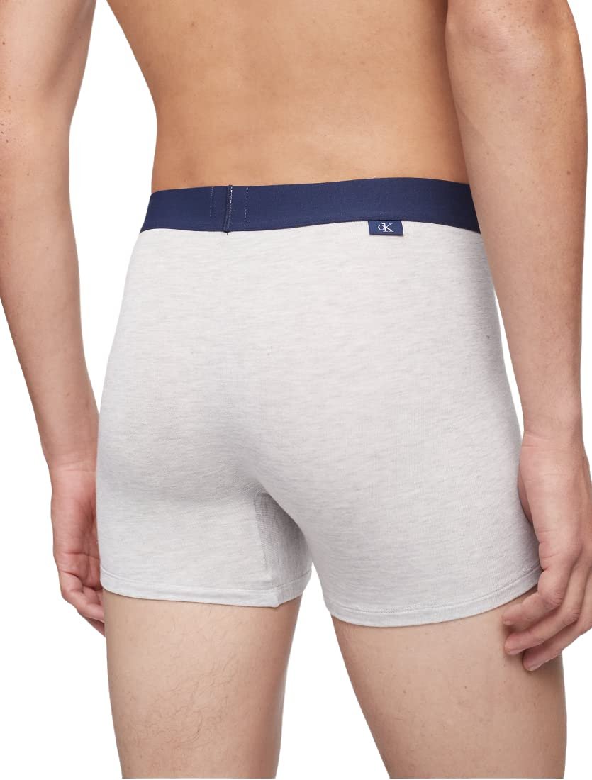Calvin Klein CK One Plush Boxer Brief | Ultra-Soft Comfort Underwear | Blue Shadow