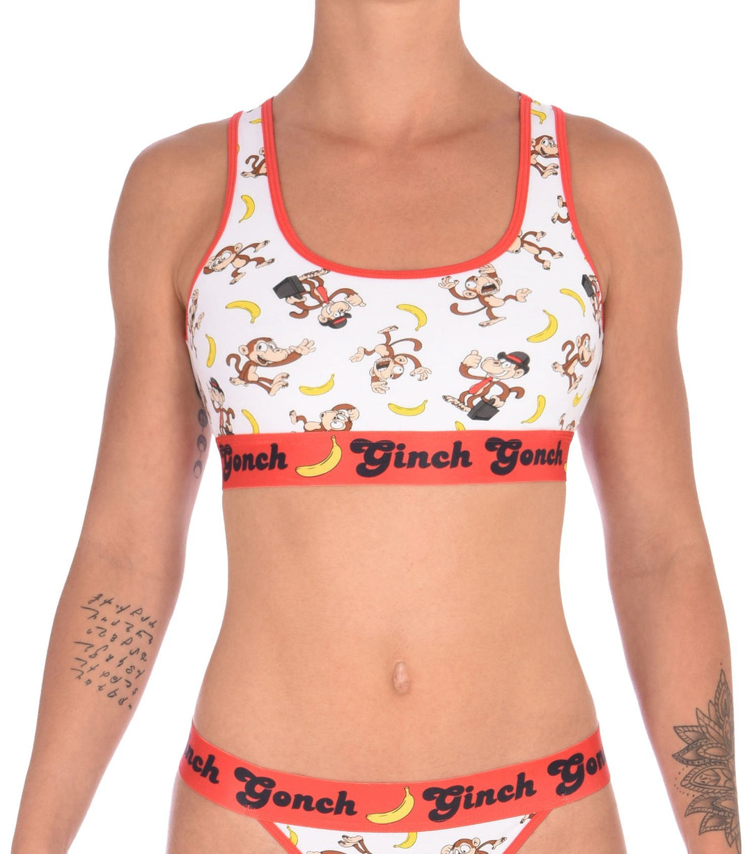 Ginch Gonch Women's Gone Bananas Sports Bra