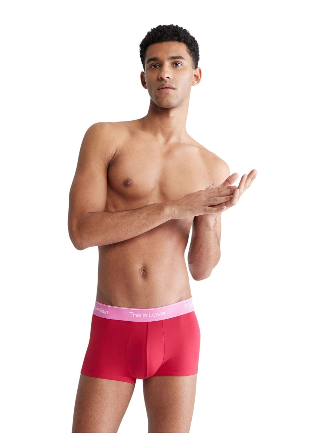 Calvin Klein Pride Tonal Low Rise Trunk (Persian Red) - Recycled Microfiber