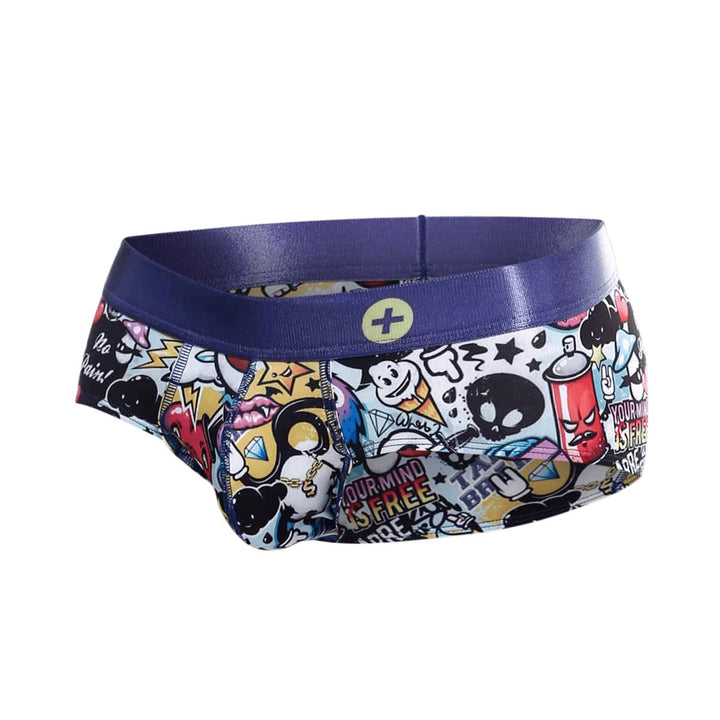 MaleBasics Hipster Brief Comics – Low-Rise Mid-Thigh Men’s Designer Underwear