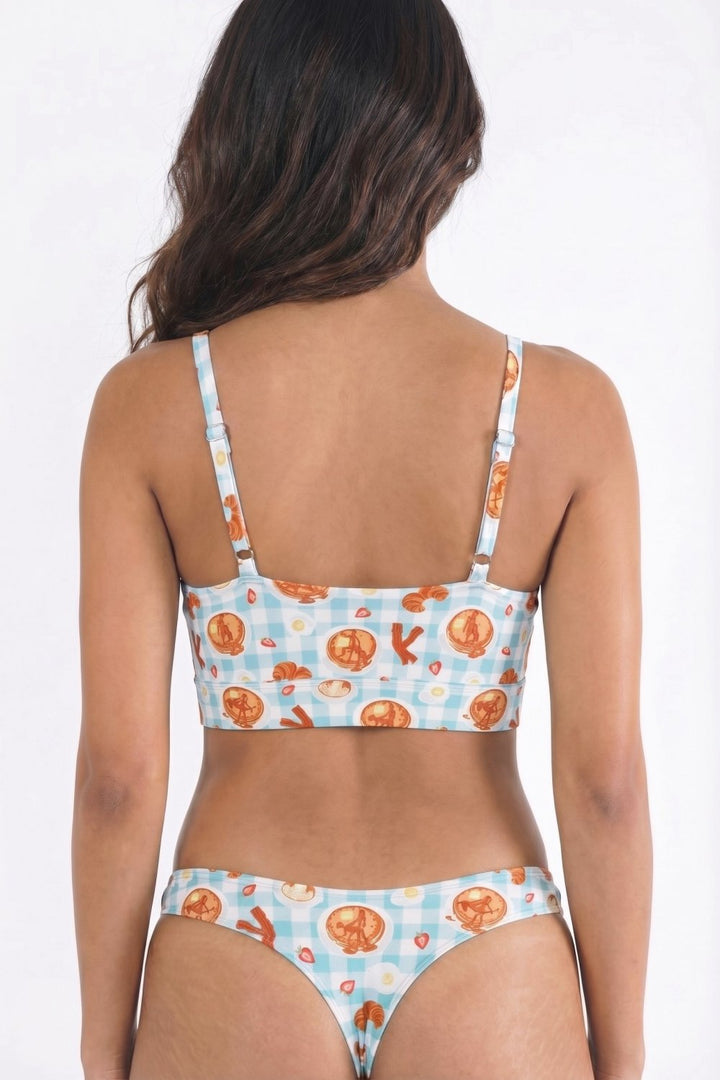 Shinesty Good Moaning Boob Hammock™ Scoop Bralette | Breakfast Print