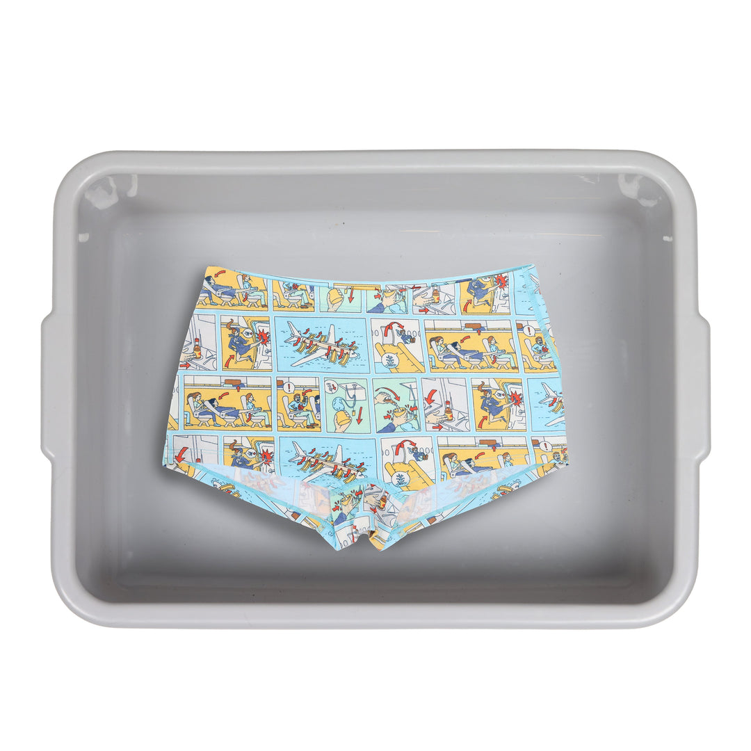 The Improper Protocol | Airplane Pamphlet Modal Boyshort Underwear