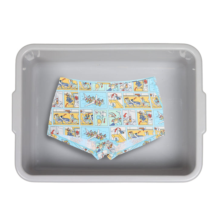 The Improper Protocol | Airplane Pamphlet Modal Boyshort Underwear