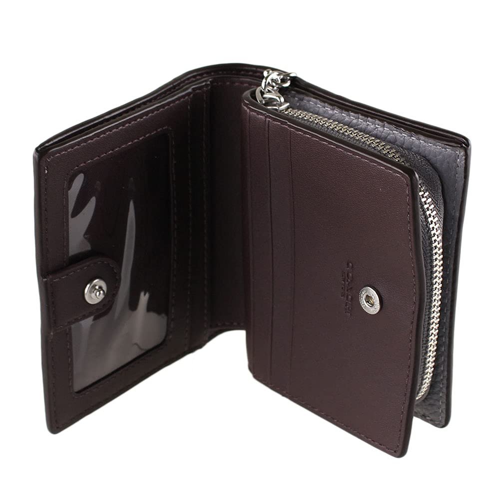 Coach Pebble Leather Snap Wallet Style No. C2862 Granite