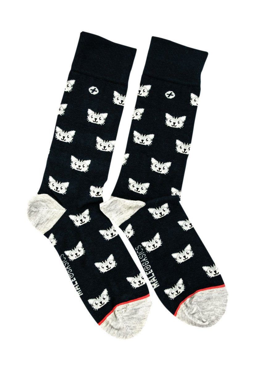 Malebasics Men's Multi-Color Striped Fun Socks - Colorful Cotton Crew