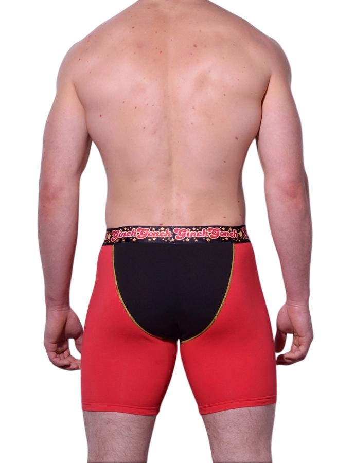 Ginch Gonch Atomic Fireballs Boxer Brief - Cotton Stretch Color Block Underwear
