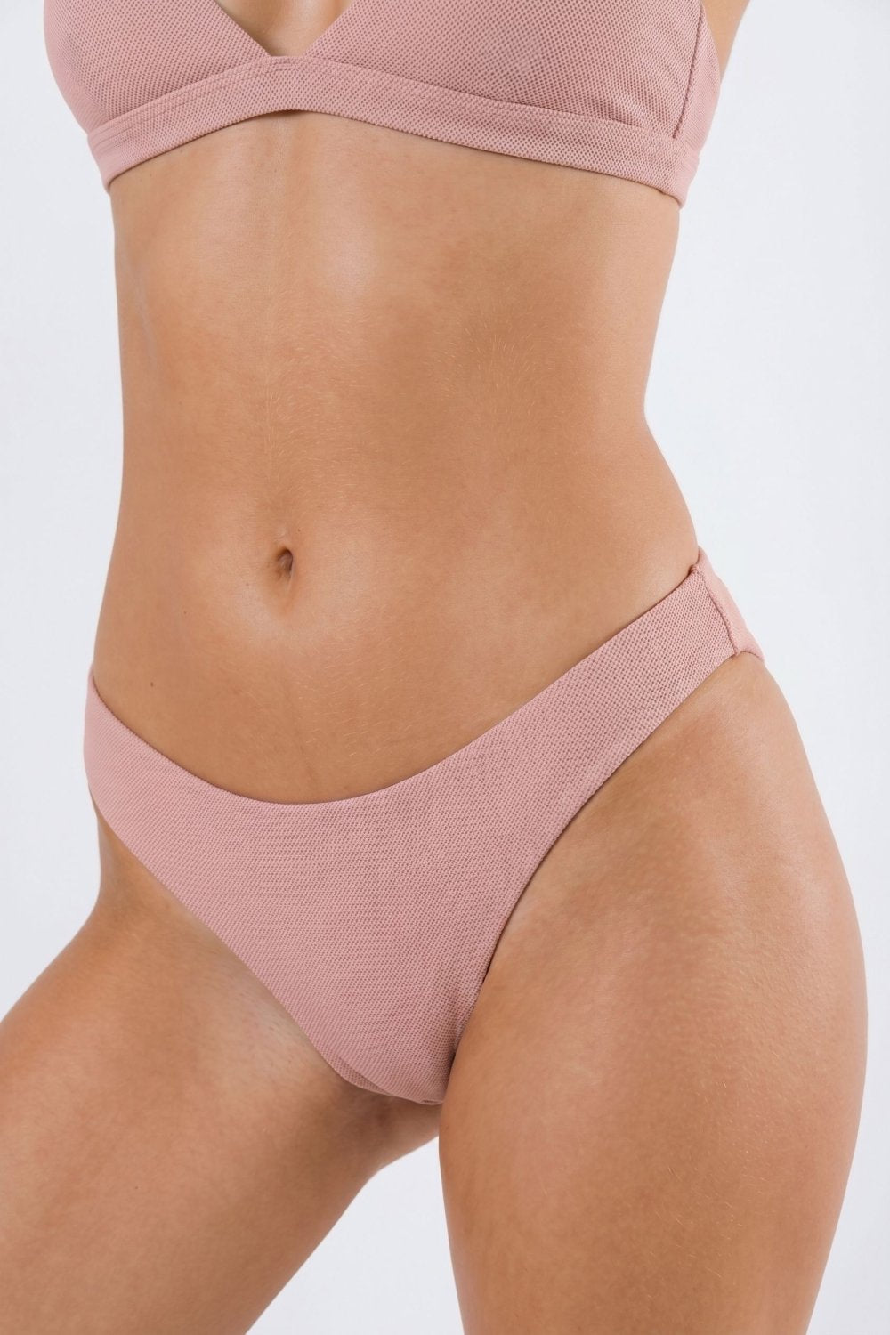 The Bell Pep Red Chambray Seamless Thong - Textured No-Show Stretch Panty