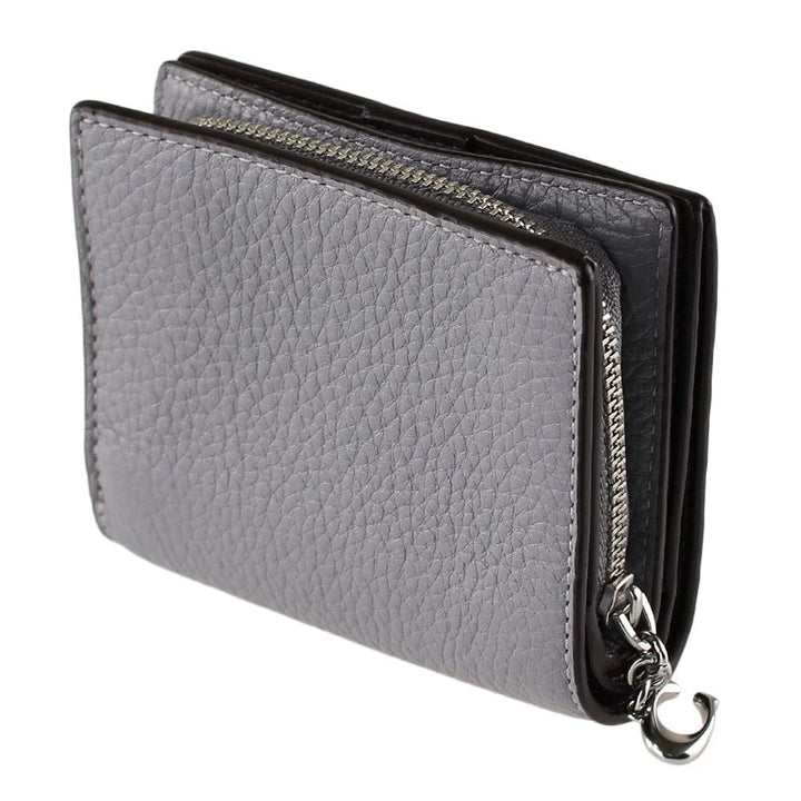 Coach Pebble Leather Snap Wallet Style No. C2862 Granite