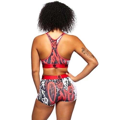 PSD Women's Love Drip Sports Bra, Red