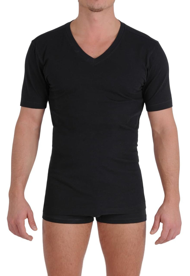 Ginch Gonch Signature Series V-Neck T-Shirt (Black) - Cotton Blend