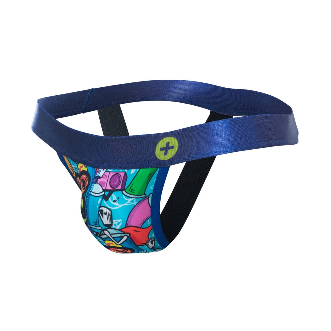 MaleBasics Hipster Jockstrap Comics – Low-Cut Microfiber Men's Athletic Supporter