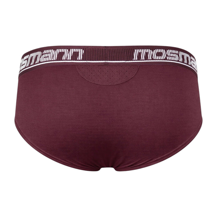Back view of Mosmann Comfort Core briefs in Apollo showing perforated ventilation panel
