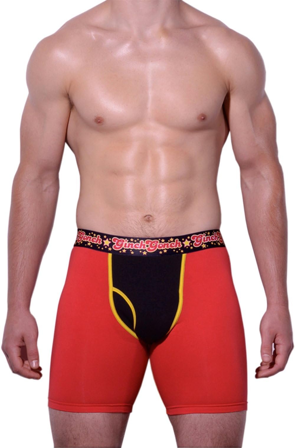 Ginch Gonch Atomic Fireballs Boxer Brief - Cotton Stretch Color Block Underwear