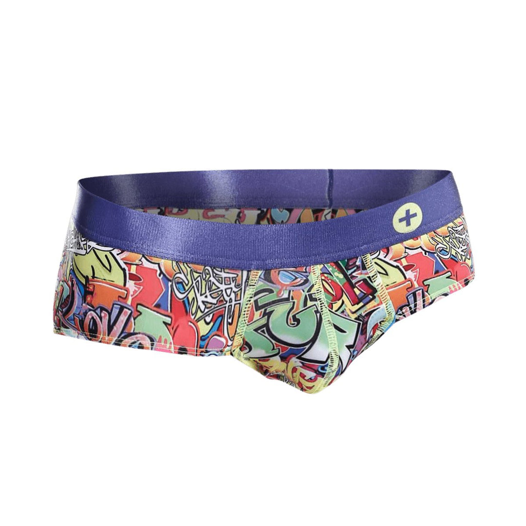 MaleBasics Hipster Brief Comics – Low-Rise Mid-Thigh Men’s Designer Underwear