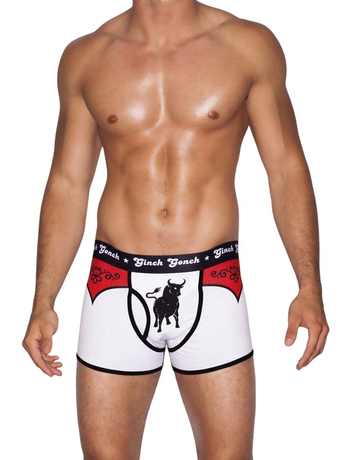 Ginch Gonch El Toro Trunk - Bull Rider Print Cotton Stretch Underwear