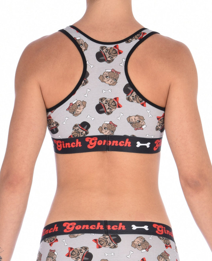 Ginch Gonch Women's Pug Life Sports Bra
