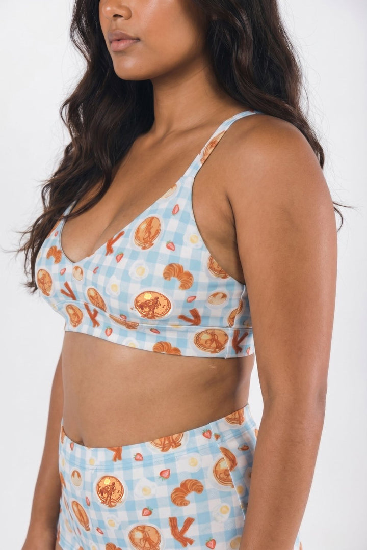 The Good Moaning Naughty Breakfast Boob Hammock Busty Bralette - Supportive Wireless Bra