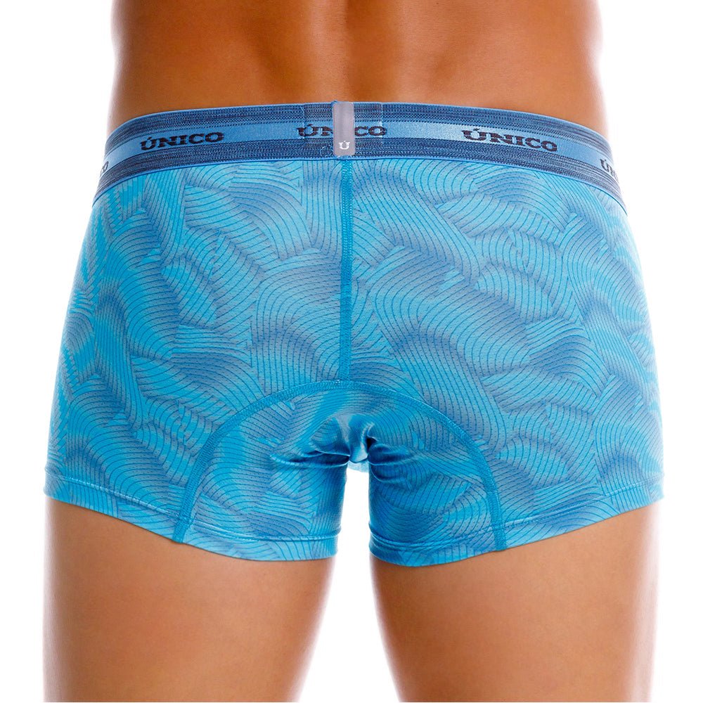 Mundo Unico men's blue microperforated microfiber short boxer Estraza – view 9
