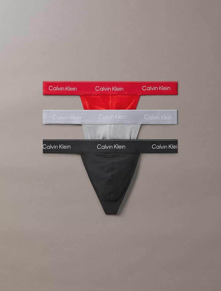 Calvin Klein Men's Icon Cotton Stretch 3-Pack Thongs