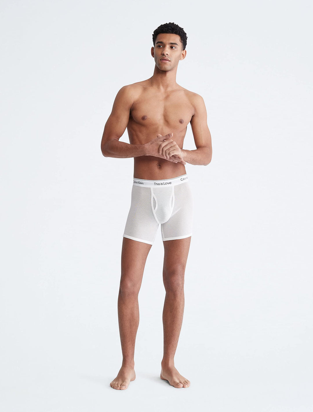 Calvin Klein Men's This Is Love Mesh Boxer Briefs