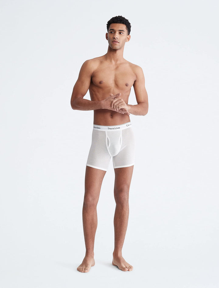 Calvin Klein Men's This Is Love Mesh Boxer Briefs