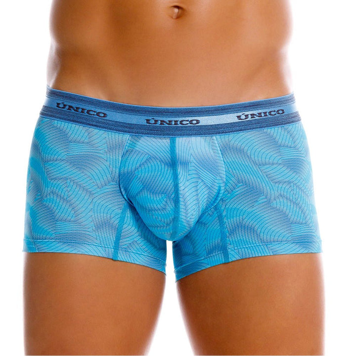 Mundo Unico men's blue microperforated microfiber short boxer Estraza – view 8
